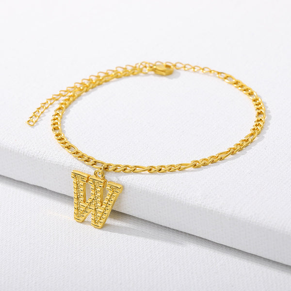 26 English alphabet anklets