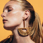 Bamboo hollow earrings earrings
