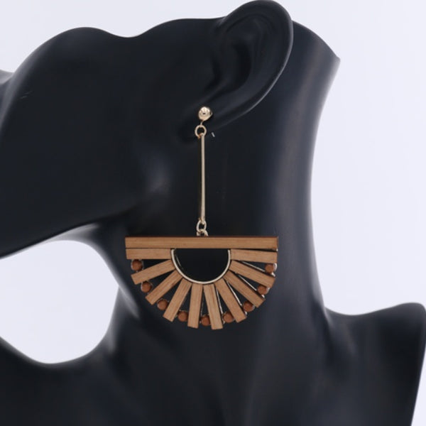 Bamboo hollow earrings earrings