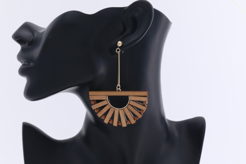 Bamboo hollow earrings earrings