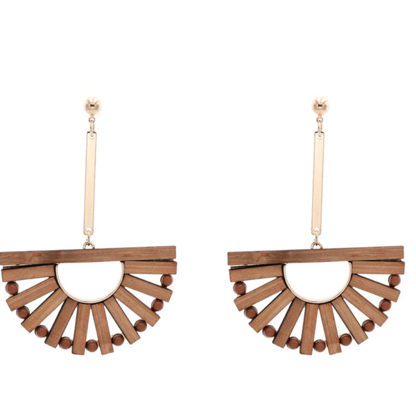 Bamboo hollow earrings earrings