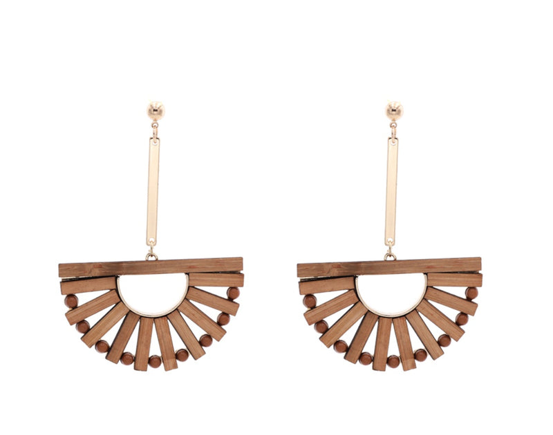 Bamboo hollow earrings earrings