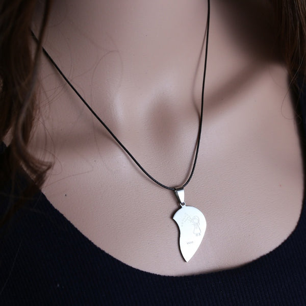 Love You Pendants Couple Necklace