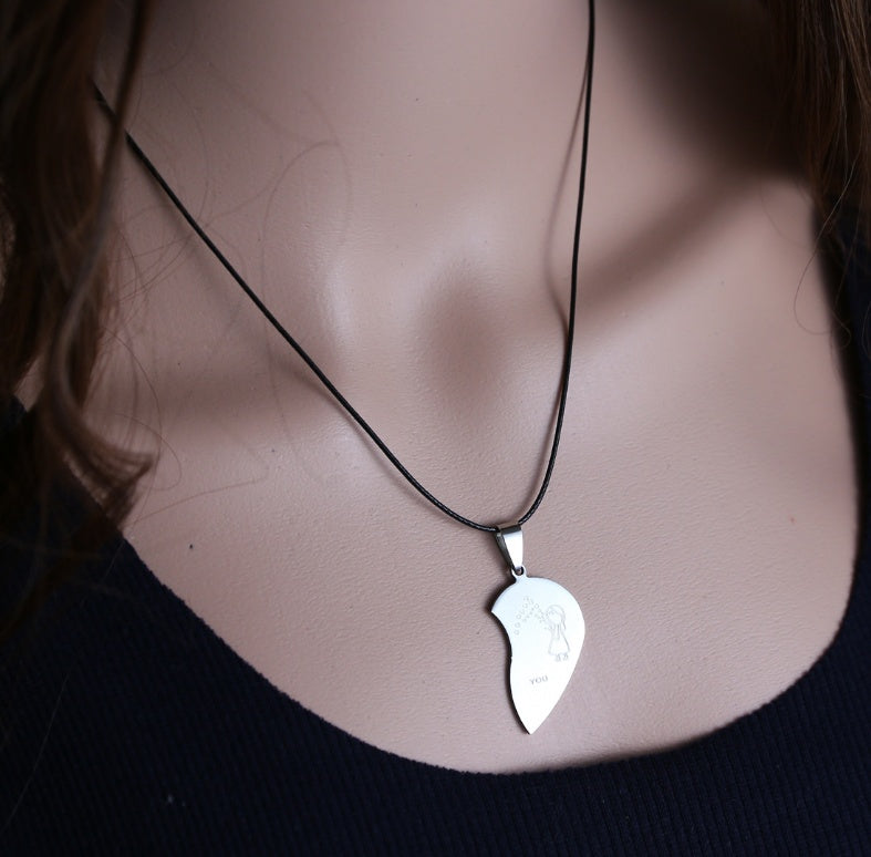 Love You Pendants Couple Necklace