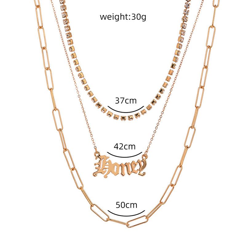 Monogram pendants, multi-layer necklaces,