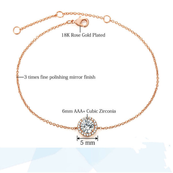 Round crystal anklets