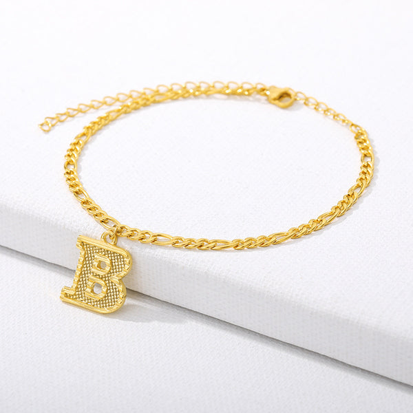 26 English alphabet anklets