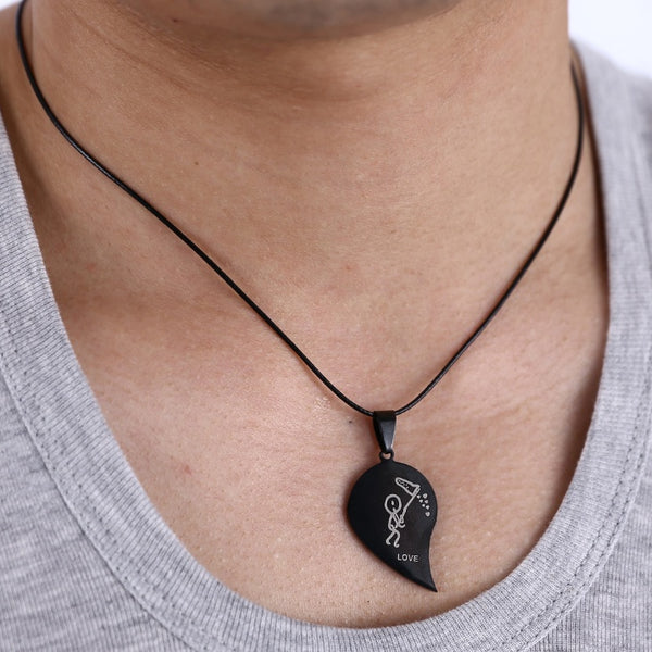 Love You Pendants Couple Necklace